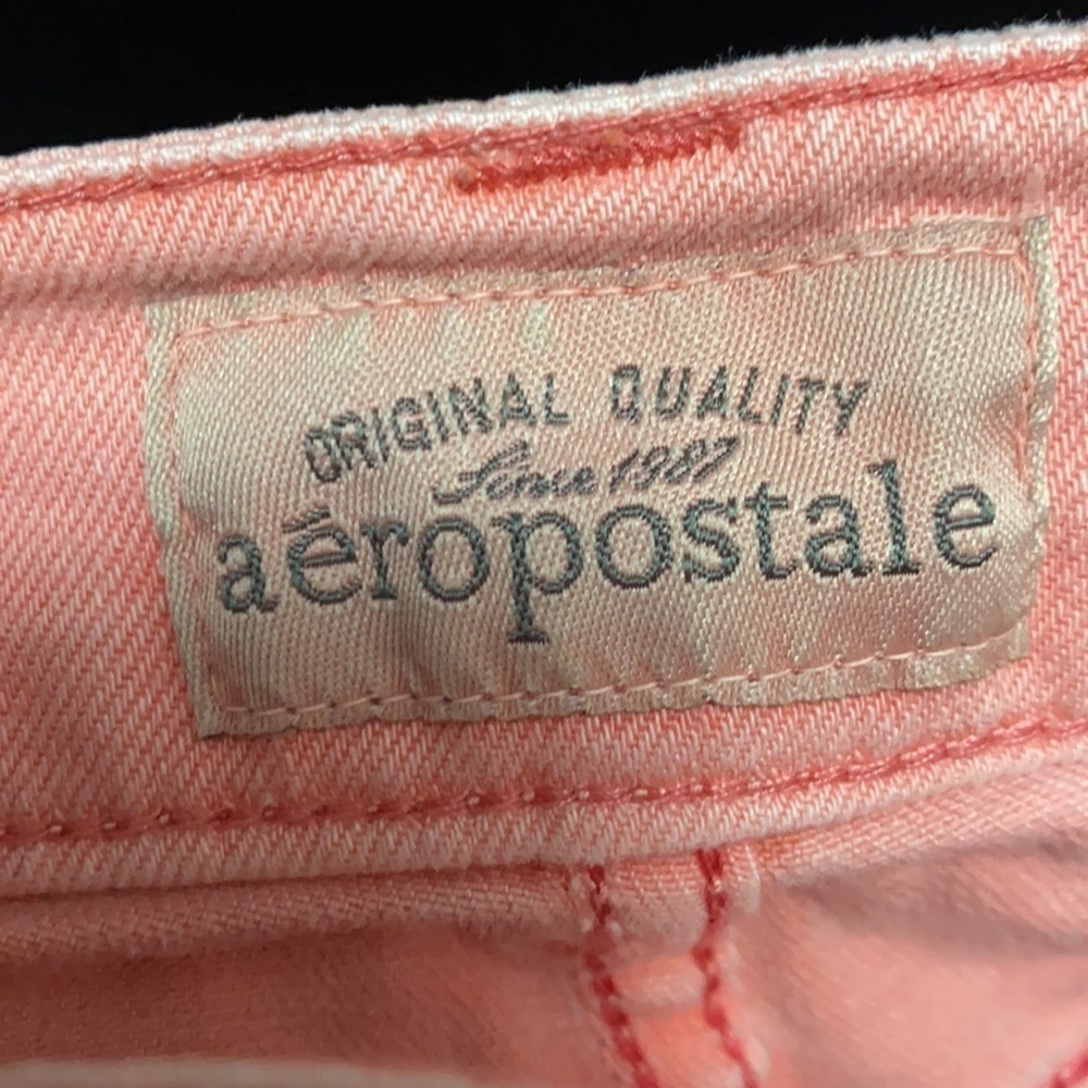 𝅺WOMEN’S Aeropostale shirts size 1/2 Coral - Picture 4 of 6